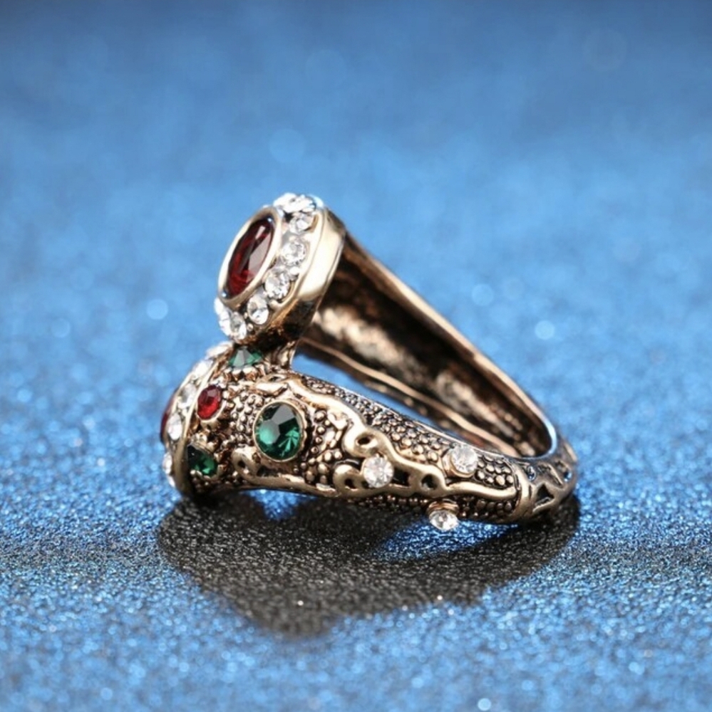 Turkish Vintage Style Exaggerated Ring for Women,Ottoman,ByzantianWeddingGift - Picture 7 of 9